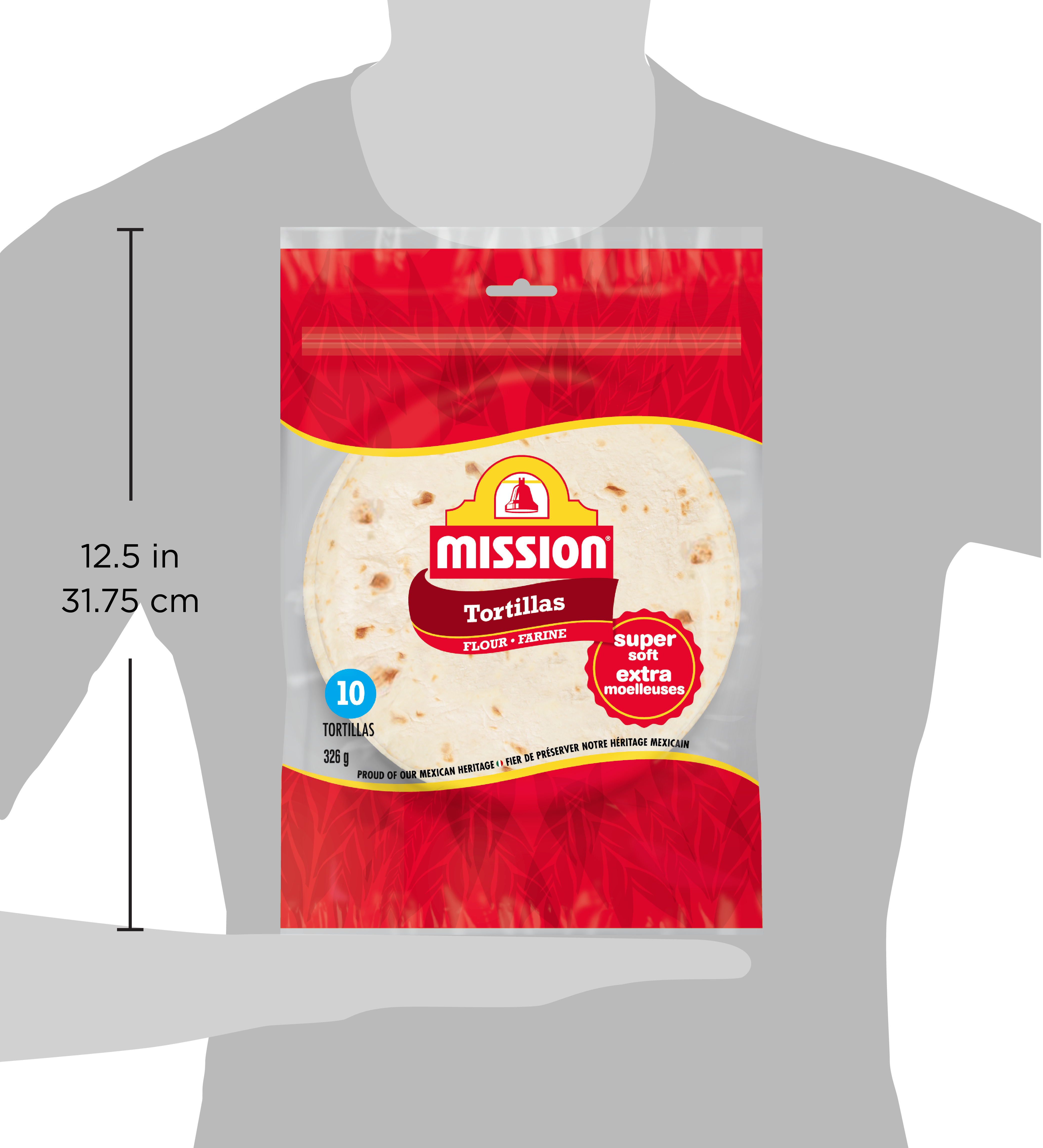 Medium Super Soft Flour Tortillas.SIZE