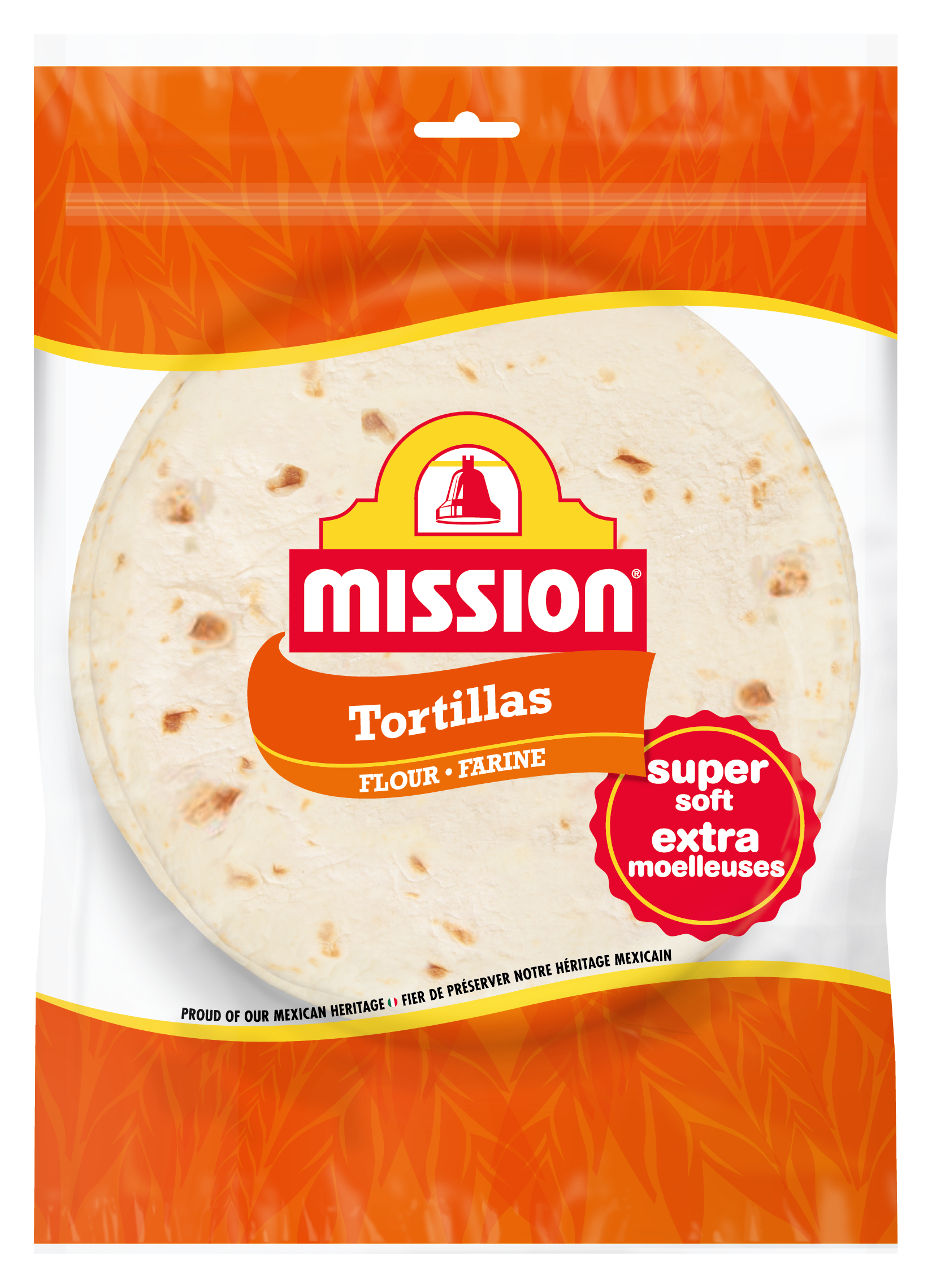Large Super Soft Flour Tortillas