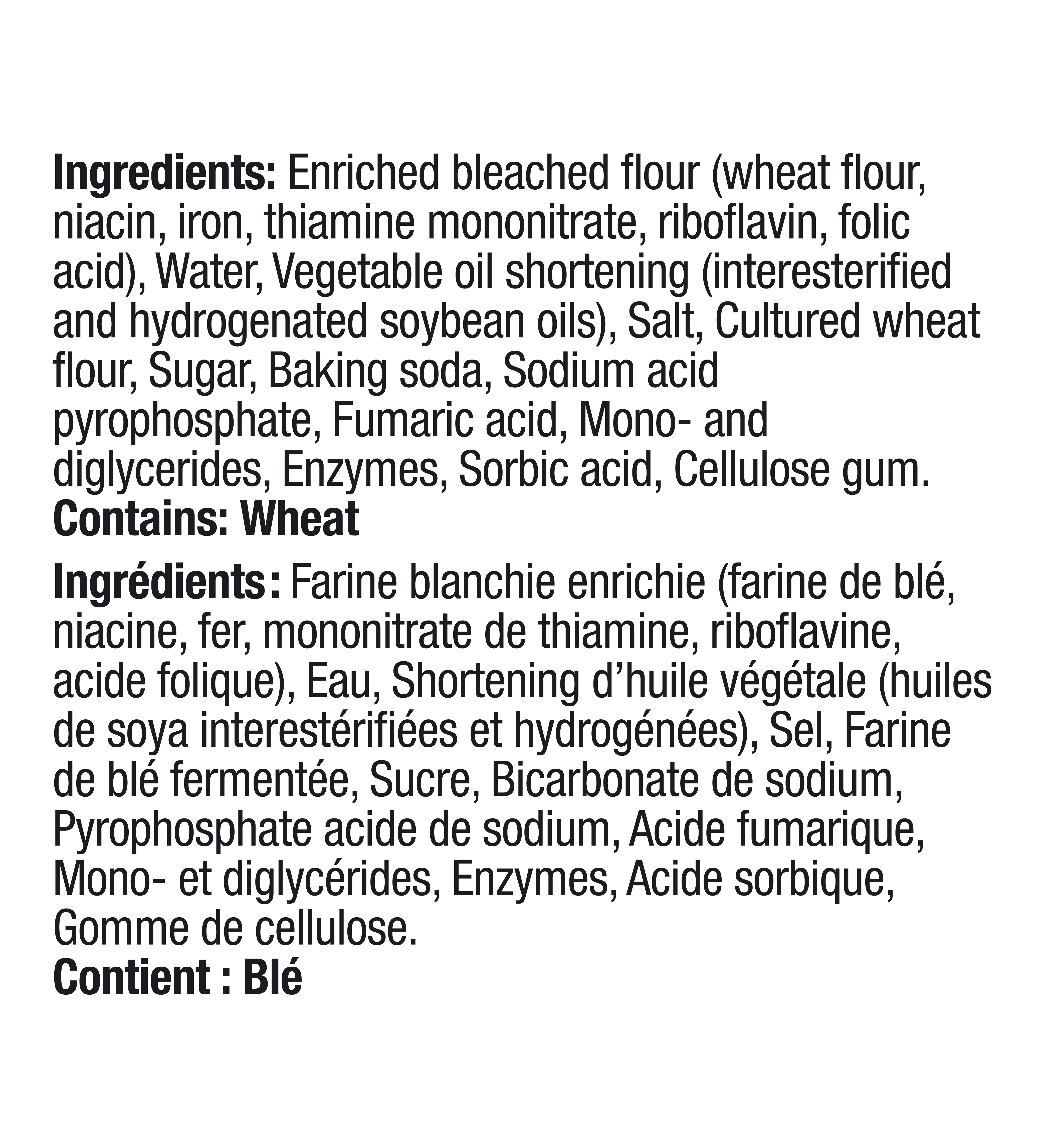 Medium Super Soft Flour Tortillas.INGREDIENTS
